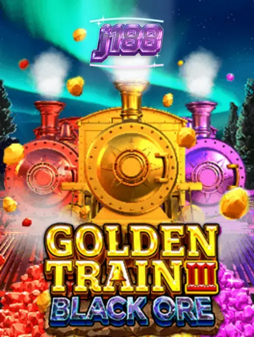Golden Train III: Black Ore mining theme slot machine interface